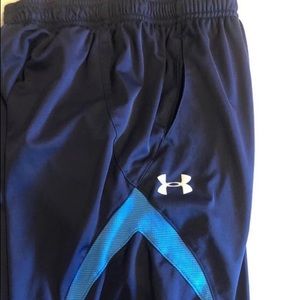 Blue under armor shorts